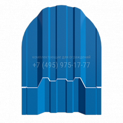 Металлический штакетник UNIX толщиной 0.50, шириной 118 мм, порошковый, RAL5005. Цена указана за погонный метр. Возможная длина — от 0.5 до 3-x метров с шагом 1 сантиметр.