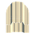 Металлический штакетник UNIX толщиной 0.50, шириной 118 мм, порошковый, RAL1014. Цена указана за погонный метр. Возможная длина — от 0.5 до 3-x метров с шагом 1 сантиметр.